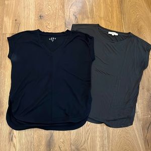 2 Loft cap sleeve tops
